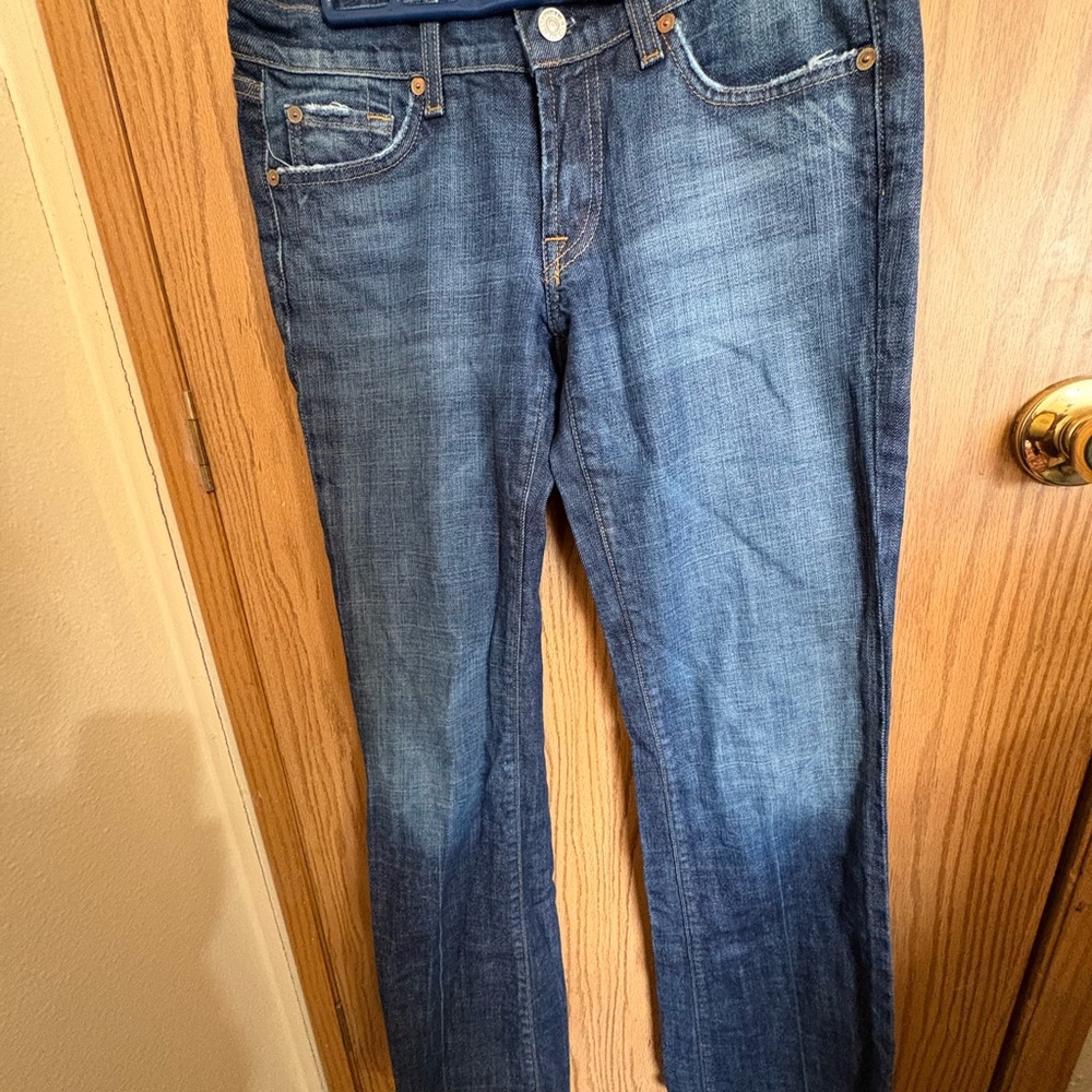 7 for mankind bootcut dark Blue Jeans